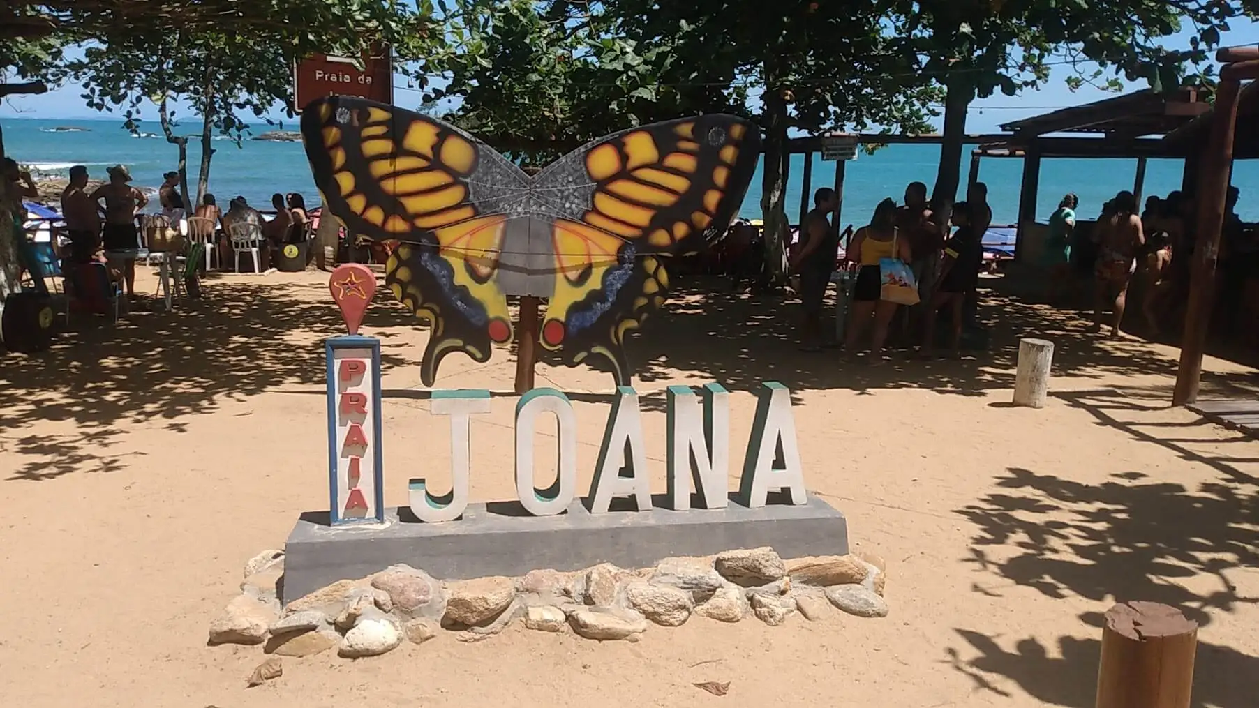 Praia da Joana - Entrada junto ao quiosque